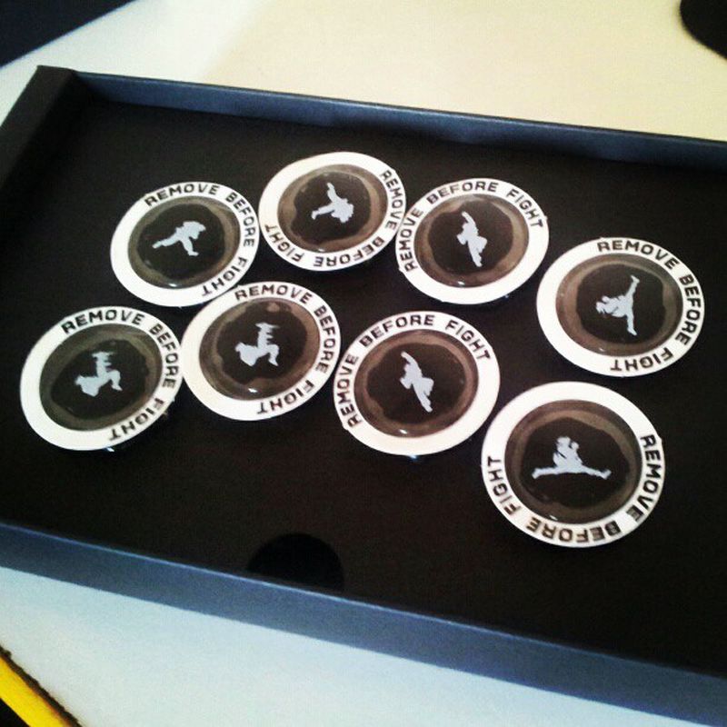 A box of buttons figcaption